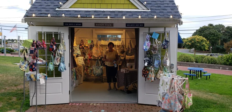 Our cozy shanty workshop on Cape Cod